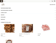 Tablet Screenshot of massanaturalmeats.com